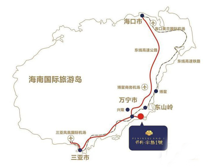 保利半岛1号区位图